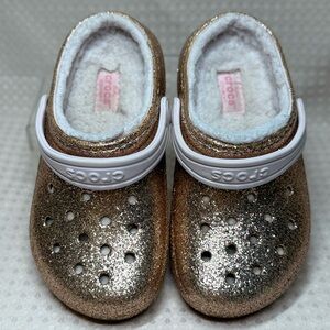 ✨ Pick 2 for $15 ✨ Kids Rose Gold Glitter Crocs